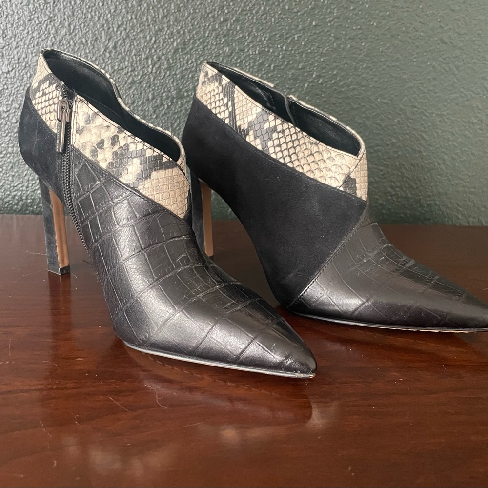 Black and Tan Women's Ankle Boots